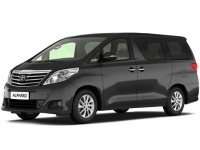 Коврики в салон (2 ряда) Toyota Alphard II 2008-2014 (H20) (левый руль) 2 ряд капитан. 6 мест*