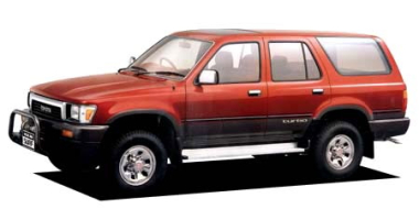 Коврики из экокожи 3D Toyota Hilux Surf 1989-1995 (правый руль)